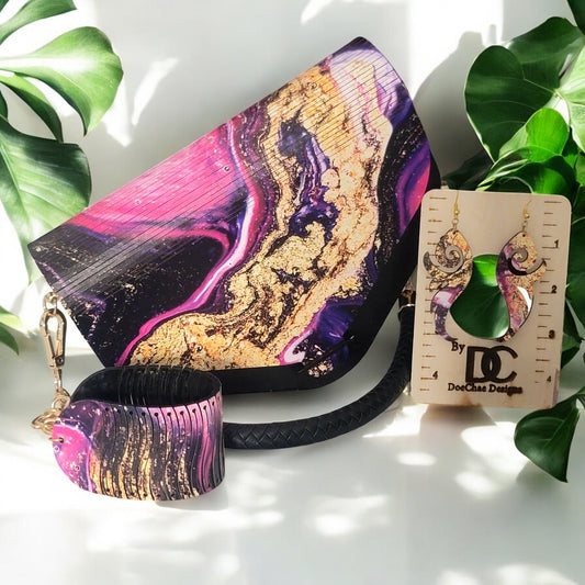 Marble Me in Pink&Purple 3-piece set